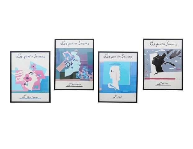 Yves St Laurent Les Quatre Saisons, Die vier Jahreszeiten-Lithographien