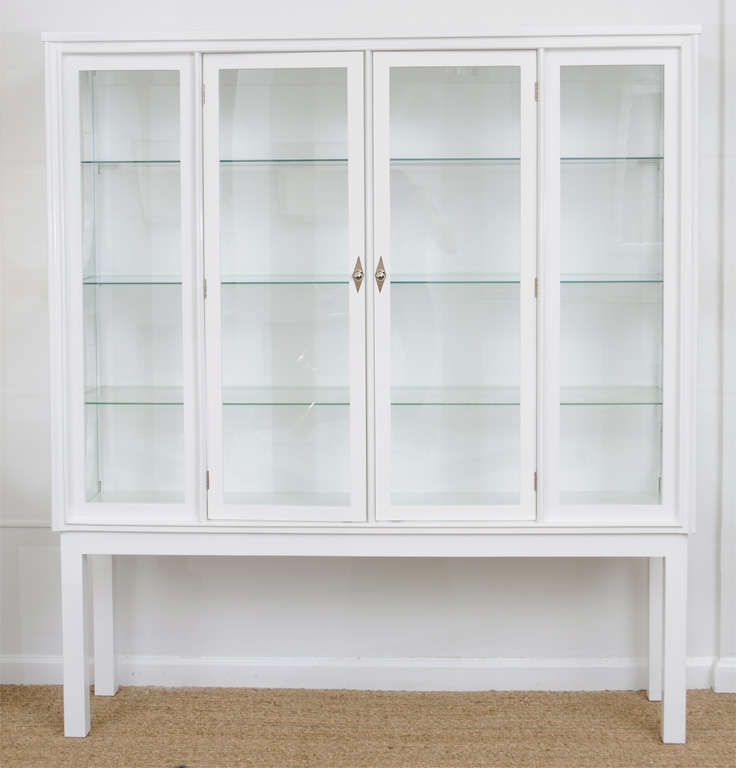 American Glass & Lacquered Display Case/ China Cabinet 