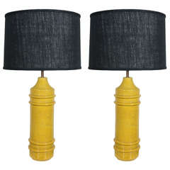 Pair of Lamps by Aldo Londi for Bitossi Studios