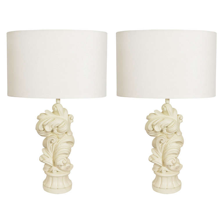 Glamorous Pair of Chapman Lamps from the Eden Roc Hotel