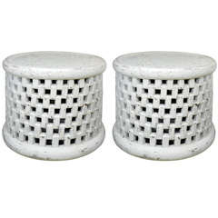 Pair of African Cameroon Stools