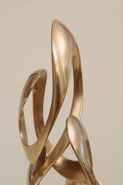20th Century Wonderful Abstract Signed Bronze Sculpture