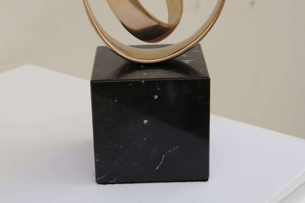 Wonderful Abstract Signed Bronze Sculpture 2