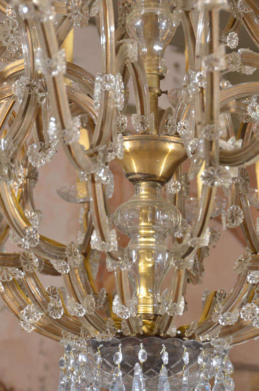 Mid-20th Century Large Maria Therese  Style Chandelier
