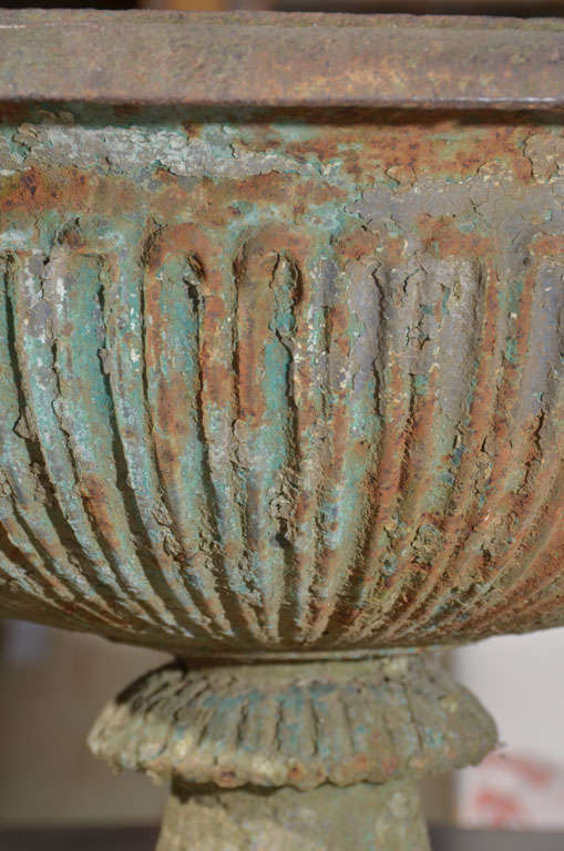 Cast Large Neoclassical Iron Urn