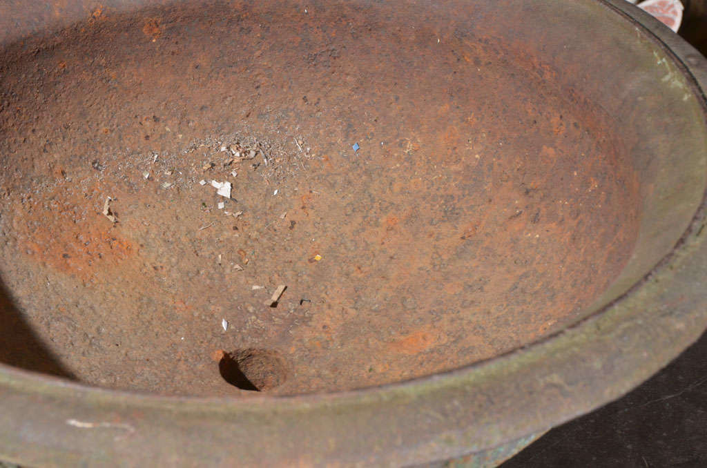 19th Century Large Neoclassical Iron Urn