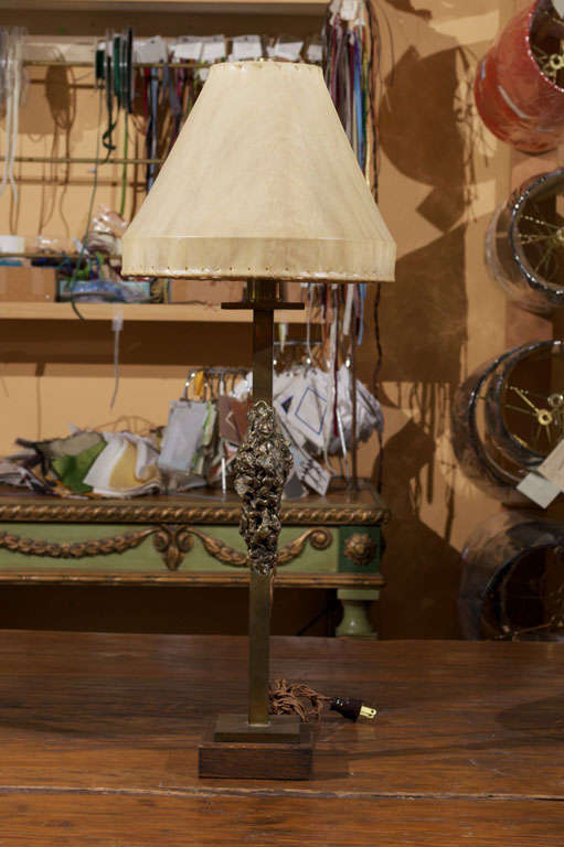 Pair of Robert Stanton Brutalist Candlesticks as Lamps