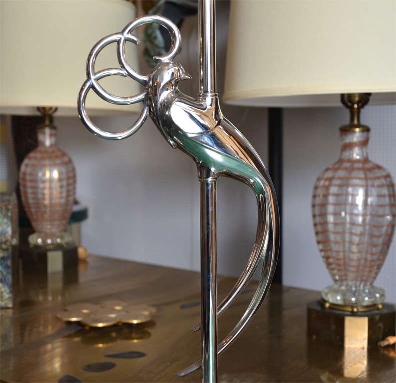 Mid-20th Century Tall Island Bird Lamps For Sale