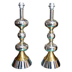 Space Age Pair Of Table Lamps