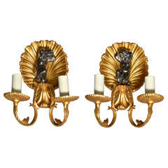 Great Pair of Bagues Sconces