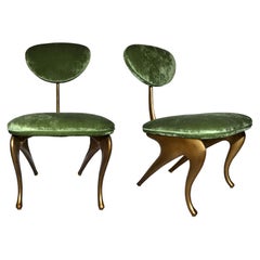Rare and Incredible Pair of Armchairs Designed by Jordan Mozer