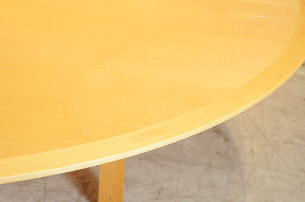 Danish Large Round Dining Table by Rudd Thygesen and Johnny Sorensen For Sale