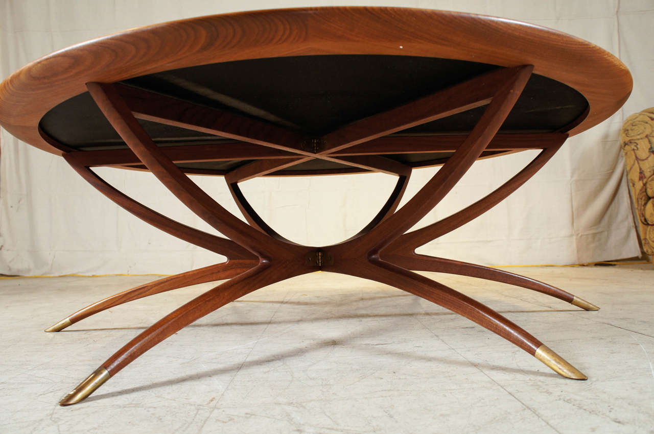 Danish Modern Spider Leg Coffee Table at 1stDibs
