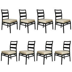Set of 8 T. H. Robsjohn-Gibbings Dining Chairs