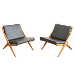 Pair of Dux Scissor Chairs