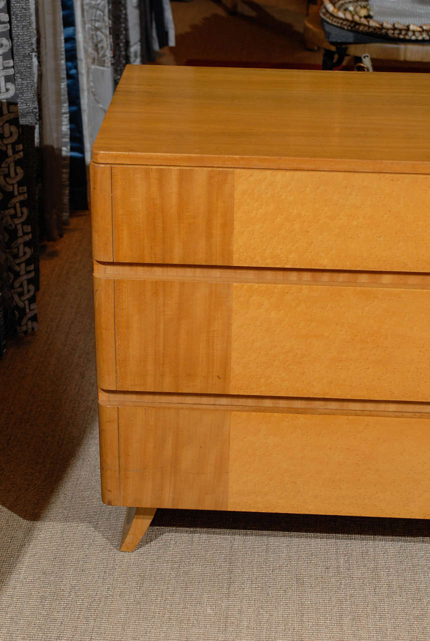 Rway SixDrawer Chest in Blonde Mahogany and Bird'sEye Maple