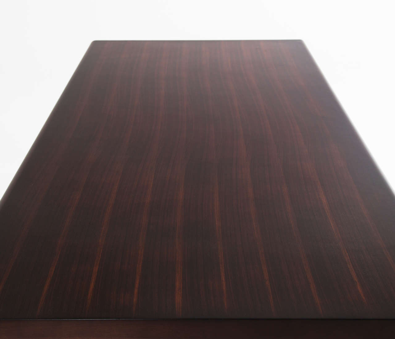 Mid-20th Century Dining Table in Rosewood and Chrome Tubular Frame