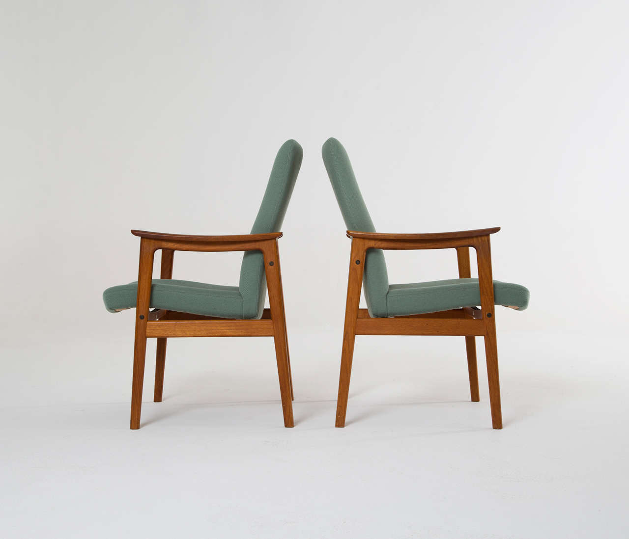 Sycamore Set of Eight Danish Dining Chairs