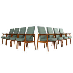 Set of Eight Danish Dining Chairs 8