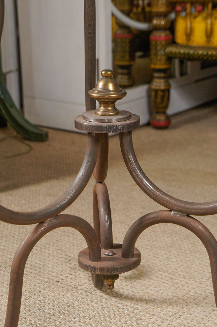 Scroll Iron End Table In Excellent Condition For Sale In Hudson, NY