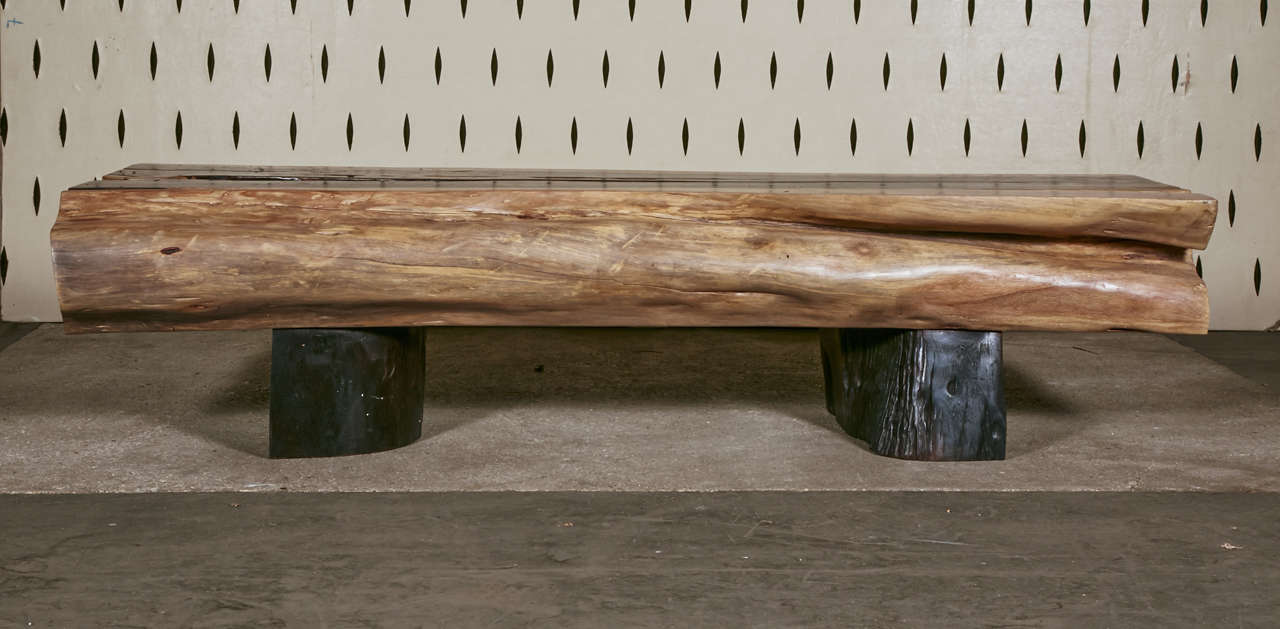 20th Century, Awoura Wood Coffee Table For Sale 5
