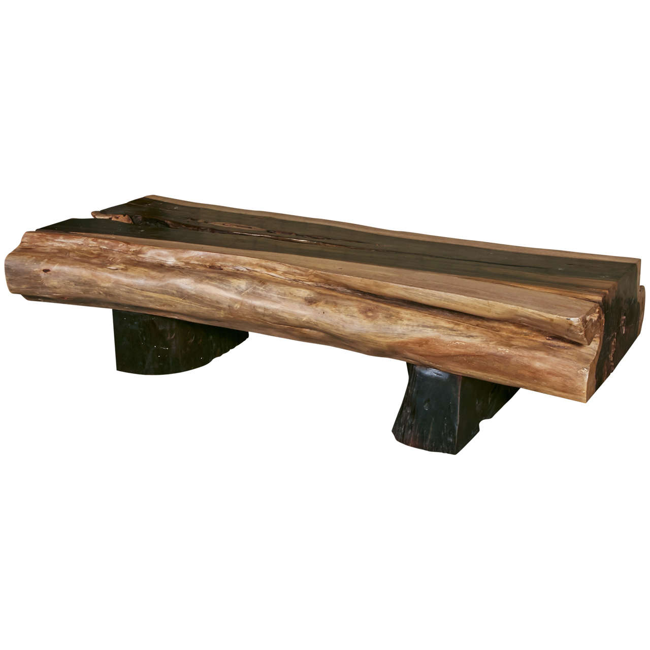 20th Century, Awoura Wood Coffee Table For Sale