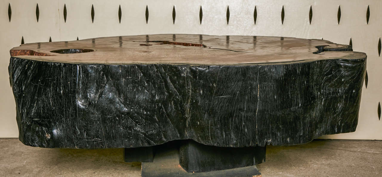 20th Century, Round Azobewood Coffee Table 4