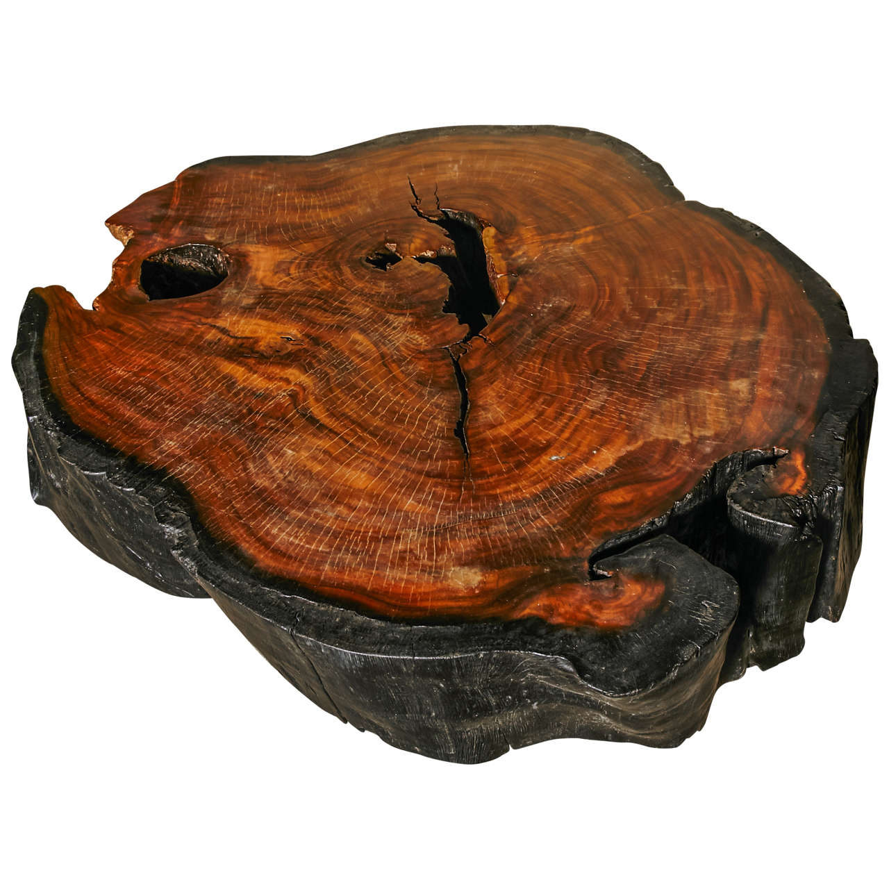 20th Century, Round Azobewood Coffee Table