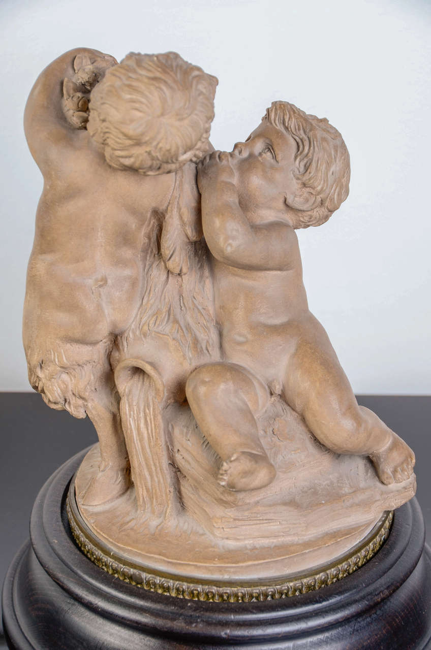 19th Century Terra Cotta Group Sculpture For Sale 1