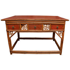 Antique Bamboo Desk