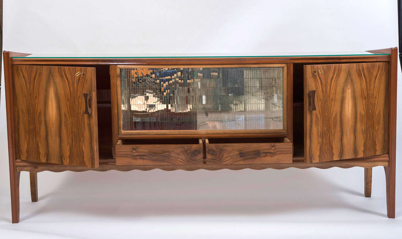 Walnut Side Cabinet in the Style of Paolo Buffa 5