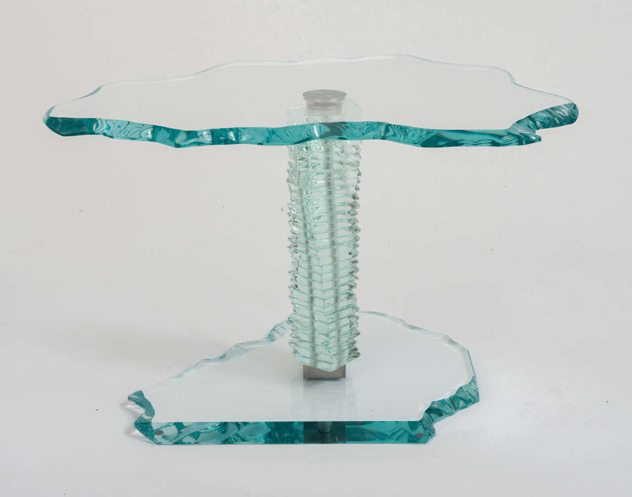 Small  Clear Glass Coffee Table by Danny Lane 4