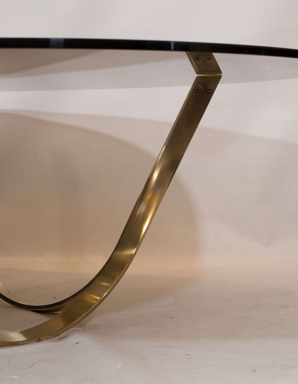 Mid-20th Century Brass Coffee Table by Roger Sprunger for Dunbar