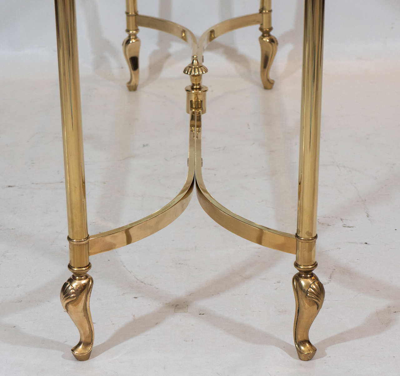 Mid-20th Century Brass Console Table in the Manner of Maison Jansen