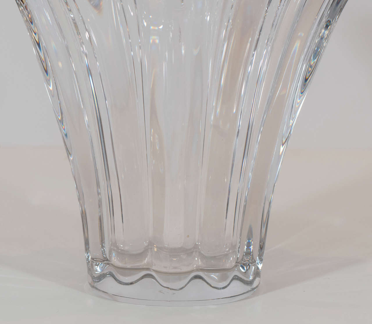 french crystal vase