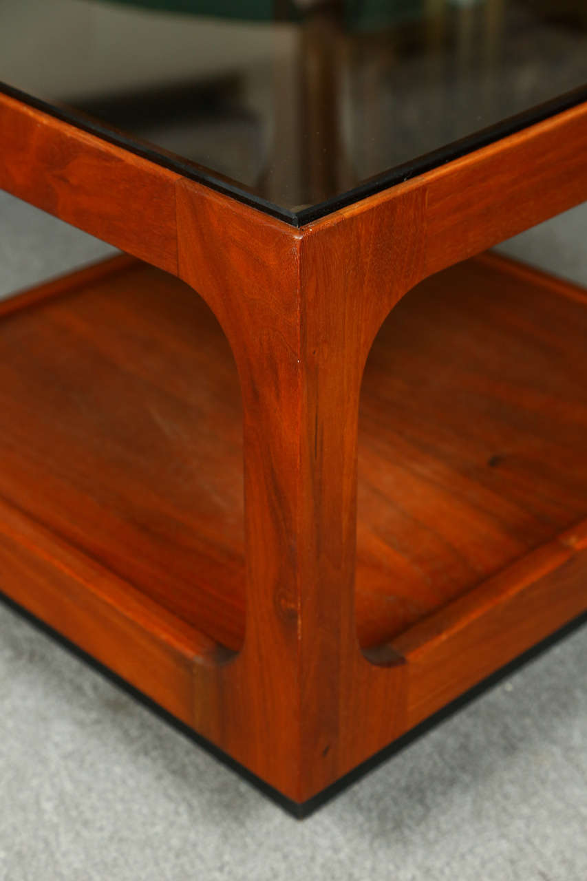Wood Pair of End Tables by Brown Saltman