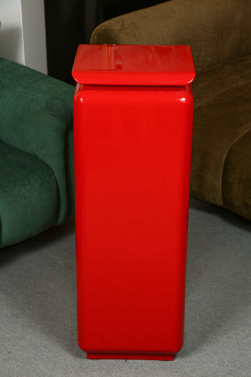 Pair of Beautiful Lacquered  Pedestals by Rougier 1