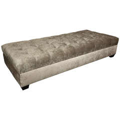 Large Biscuit Tufted Ottoman