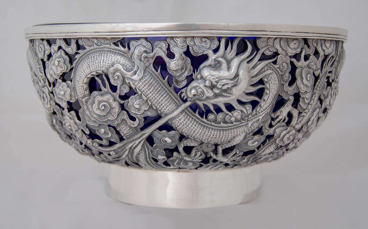 19th Century Chinese Export Silver Bowl