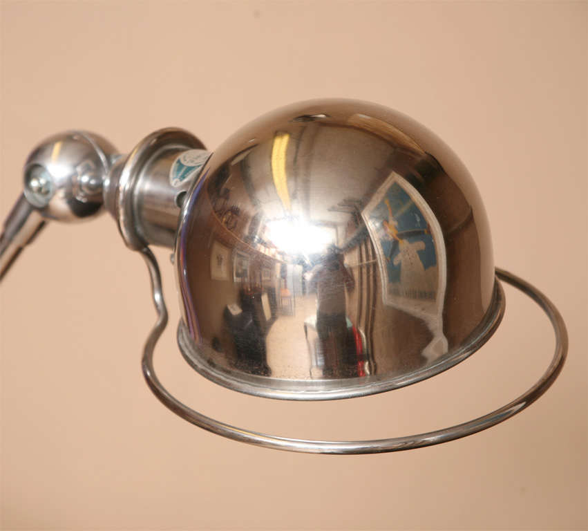 Articulated Industrial Chrome Lamp,  