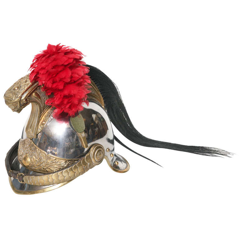 A NAPOLEON III CUIRASSIER REGIMENT HELMET.  FRENCH,  CIRCA 1850 For Sale