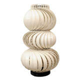 Twisted Aluminum Interior Lit Lamp