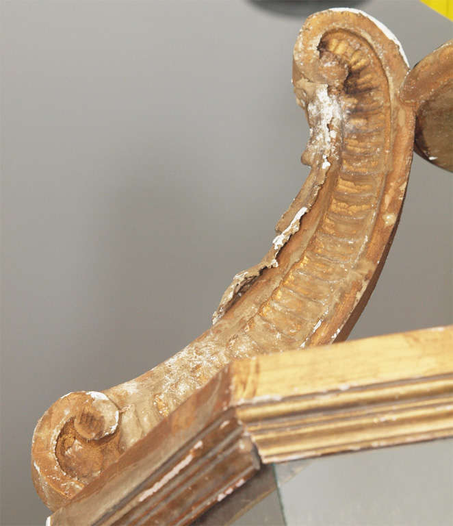 Wood Beautiful Italian gilt lantern For Sale