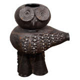 Vintage Large Jacques Pouchain Ceramic Owl