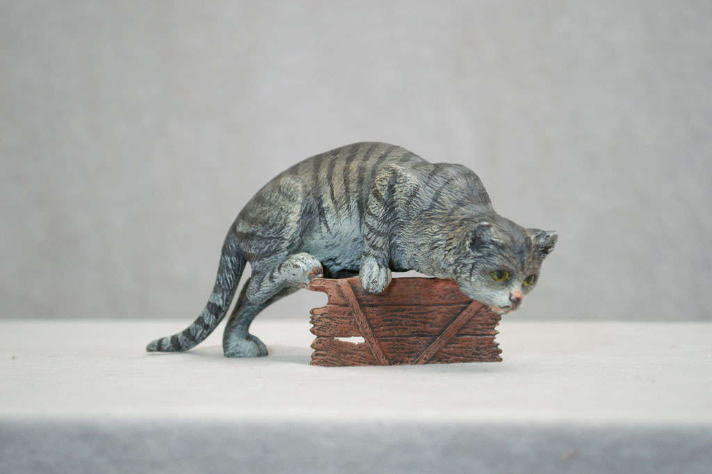 Vienna Bronze Figure of a Cat