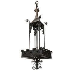 Gothic Wrought Iron Chandelier