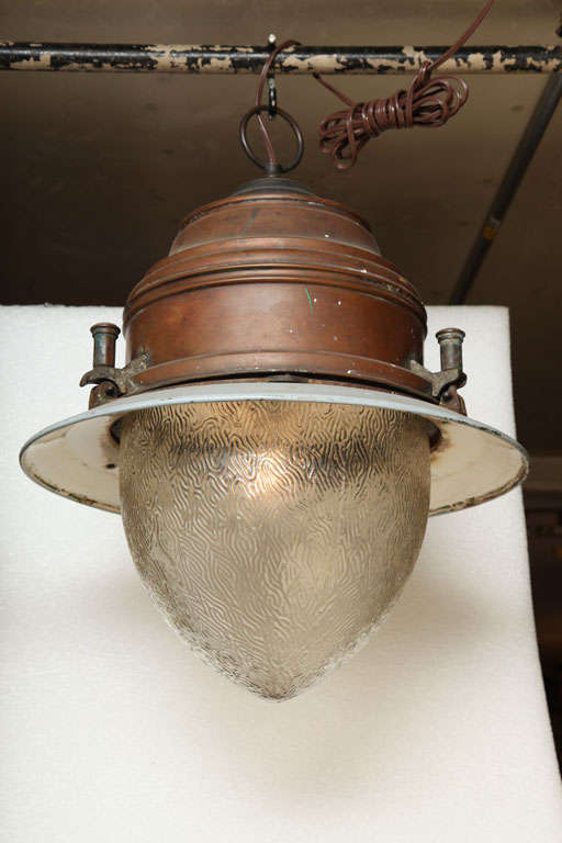 Copper Train Station Light