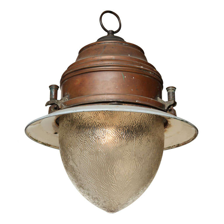 Copper Train Station Light