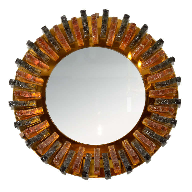 1960s Mirror Attributed to Fontana Arté