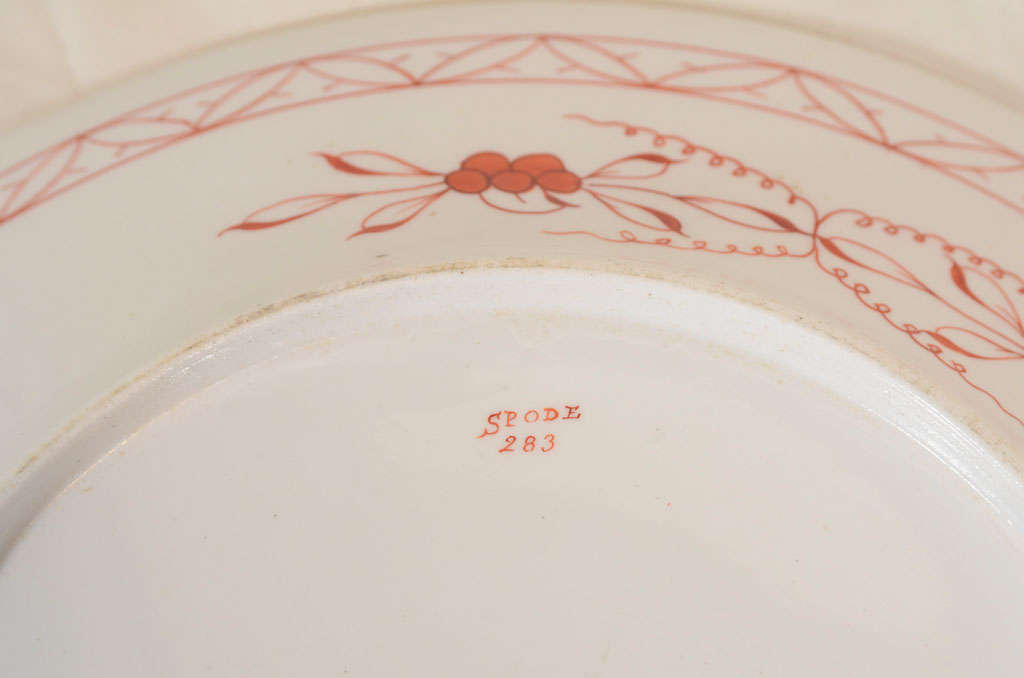 A Set of Dishes: A Dozen Spode Porcelain 